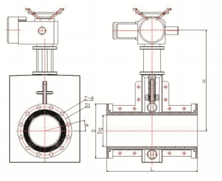 電動管夾閥結(jié)構(gòu)示意圖